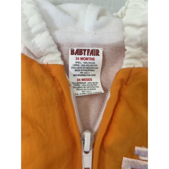 Vintage with Tags Baby‎ Fair University of Tennessee Sweatsuit Track Suit 24M - Picture 4 of 6